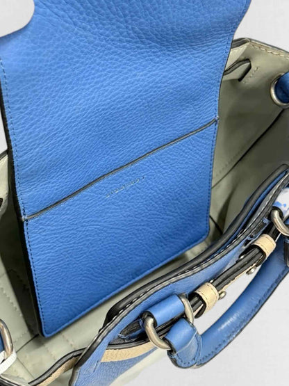 BURBERRY The Belt Blue Top Handle