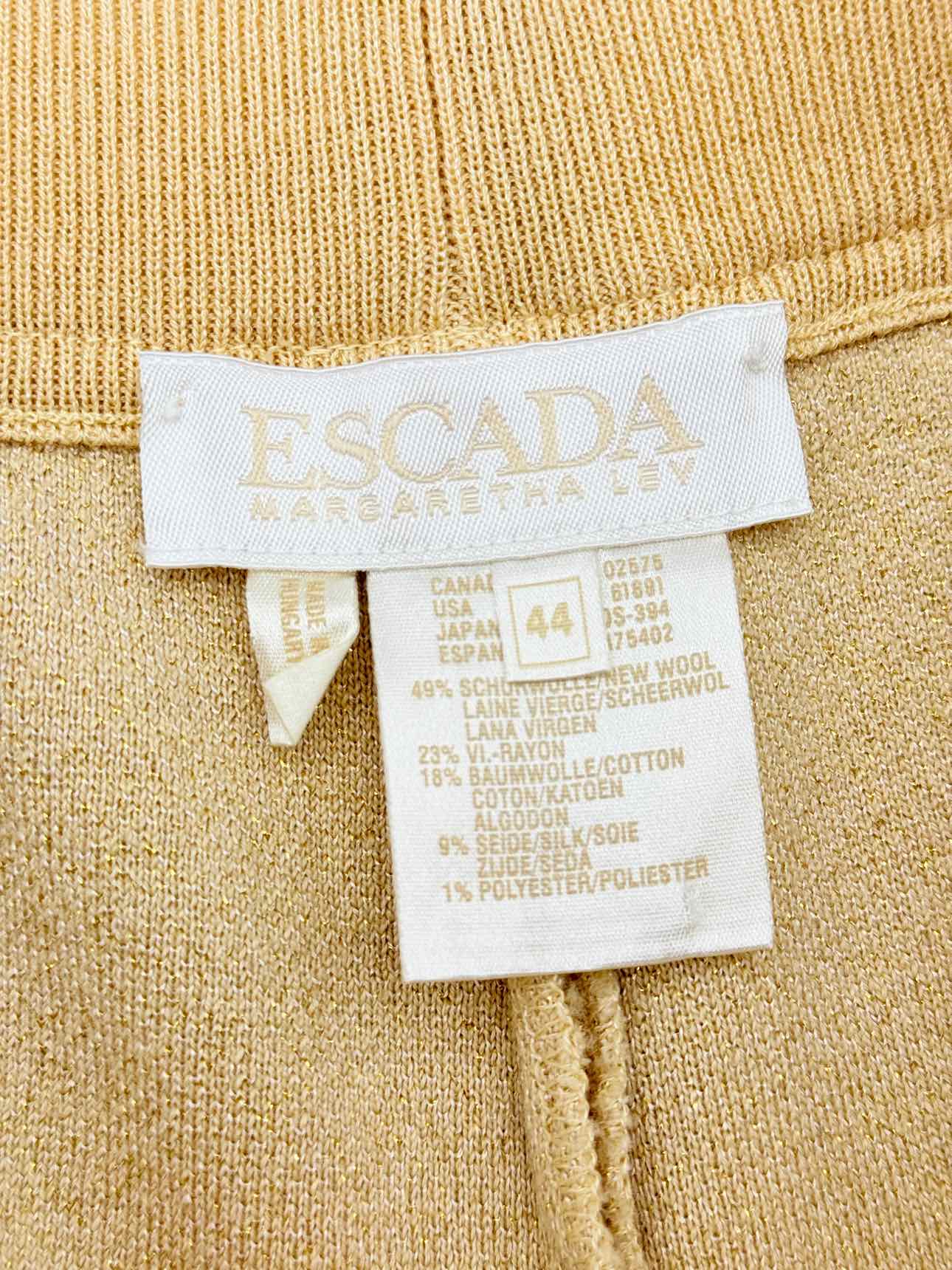 ESCADA Beige Size US 8 Sweatpants