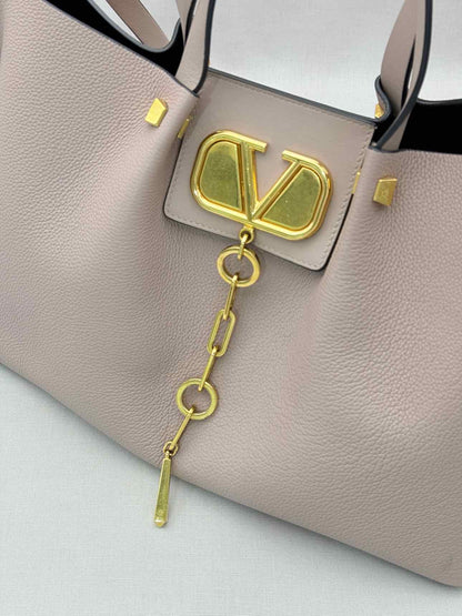 VALENTINO GARAVANI VLogo Escape Pink Tote Bag