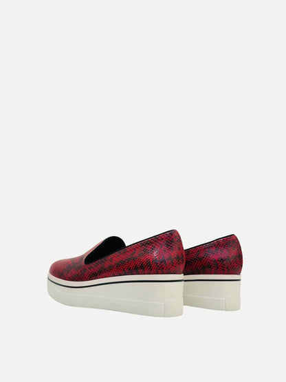 STELLA MCCARTNEY Platform Red & Black Loafers 41