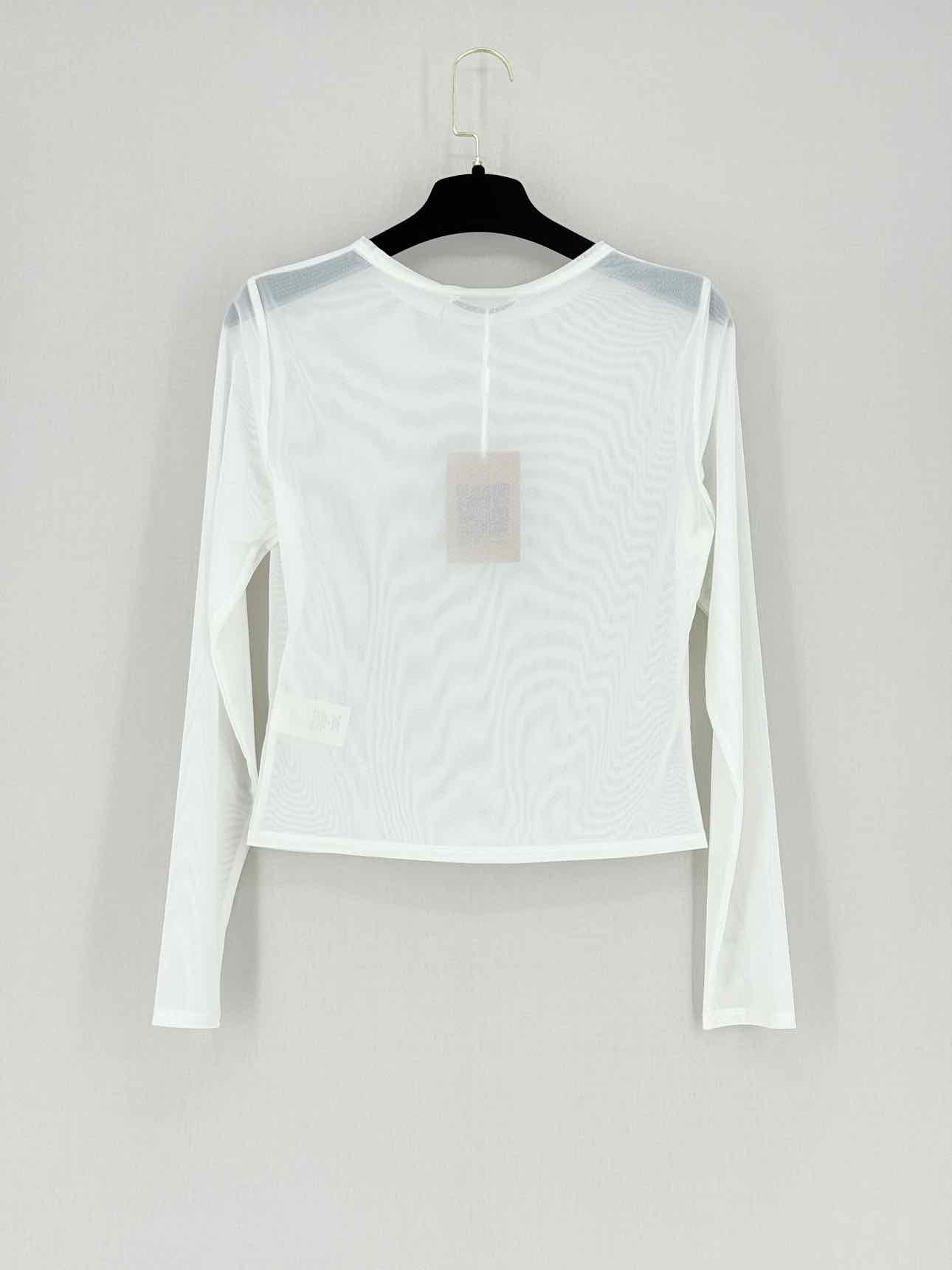 ALICE + OLIVIA White Mesh Size Medium Top