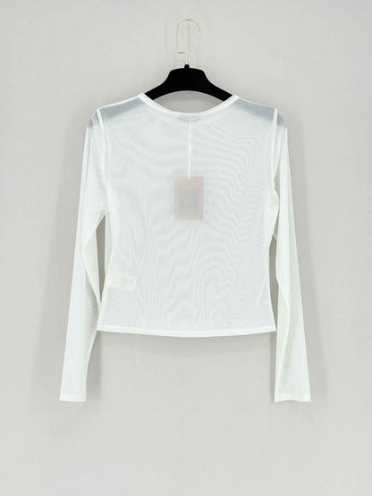 ALICE + OLIVIA White Mesh Size Medium Top