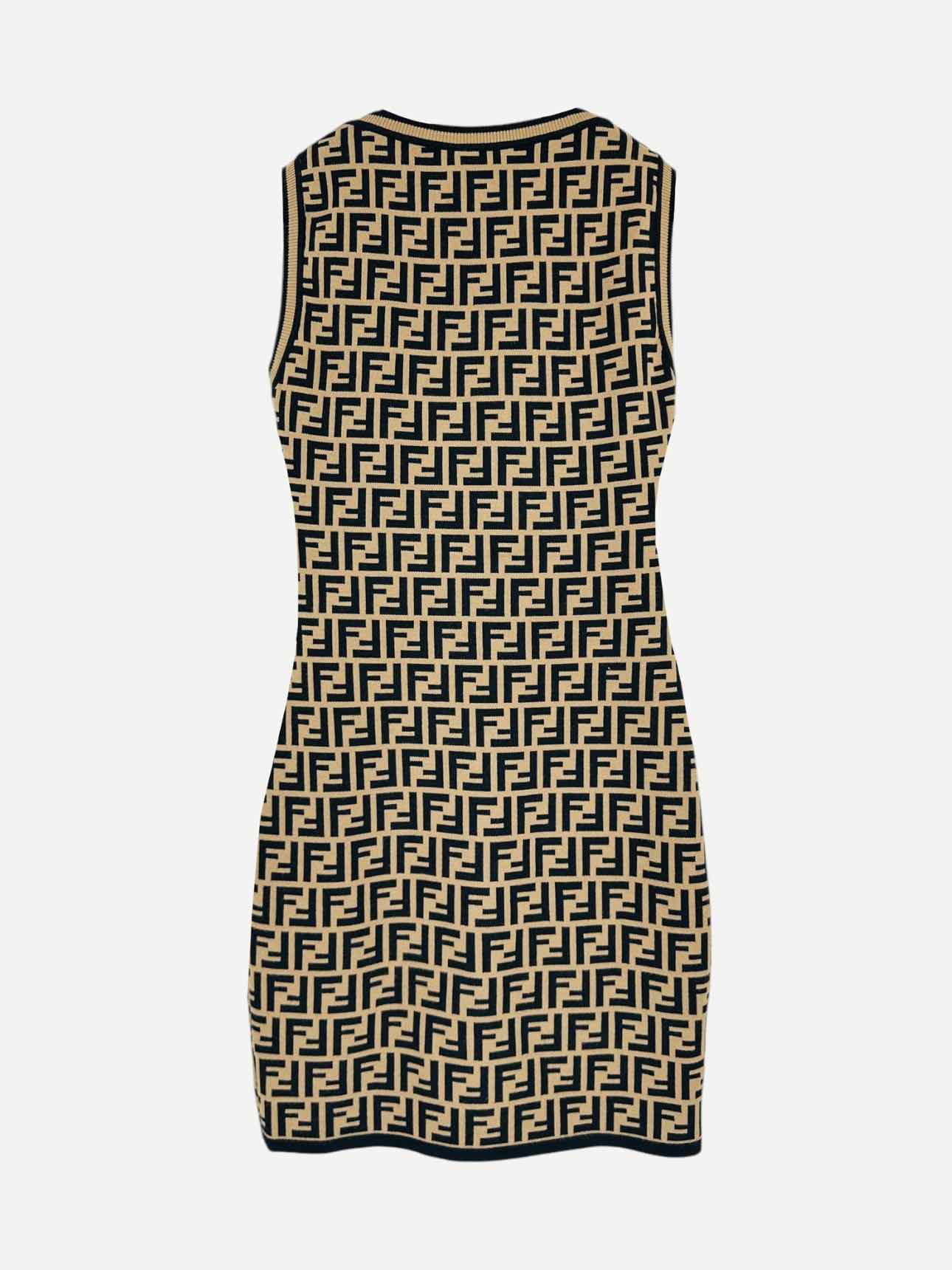 black and gold fendi dress Fendi Dress With Stand-up Collar, Women's, Purple