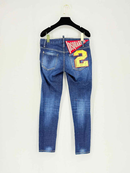 DSQUARED2 Jennifer Cropped Blue Size 25 Jeans