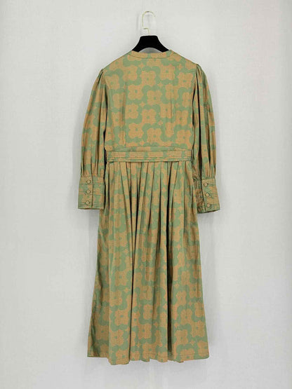 SON OF A NOBLE Zeba Green Size Small Midi Dress