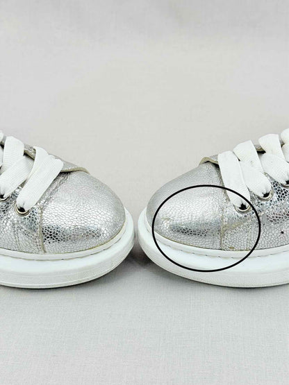 ALEXANDER MCQUEEN Metallic Silver Size EU 40 Sneakers