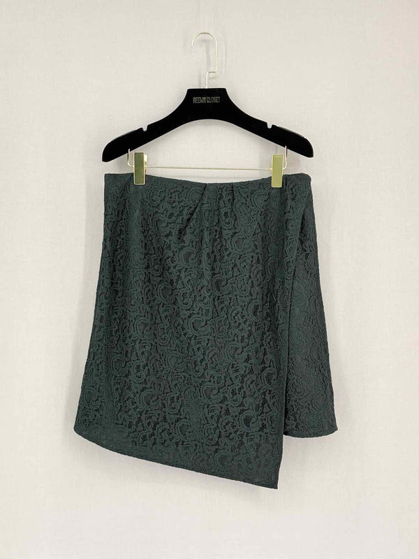 CARVEN Khaki Floral Size US 10 Mini Skirt