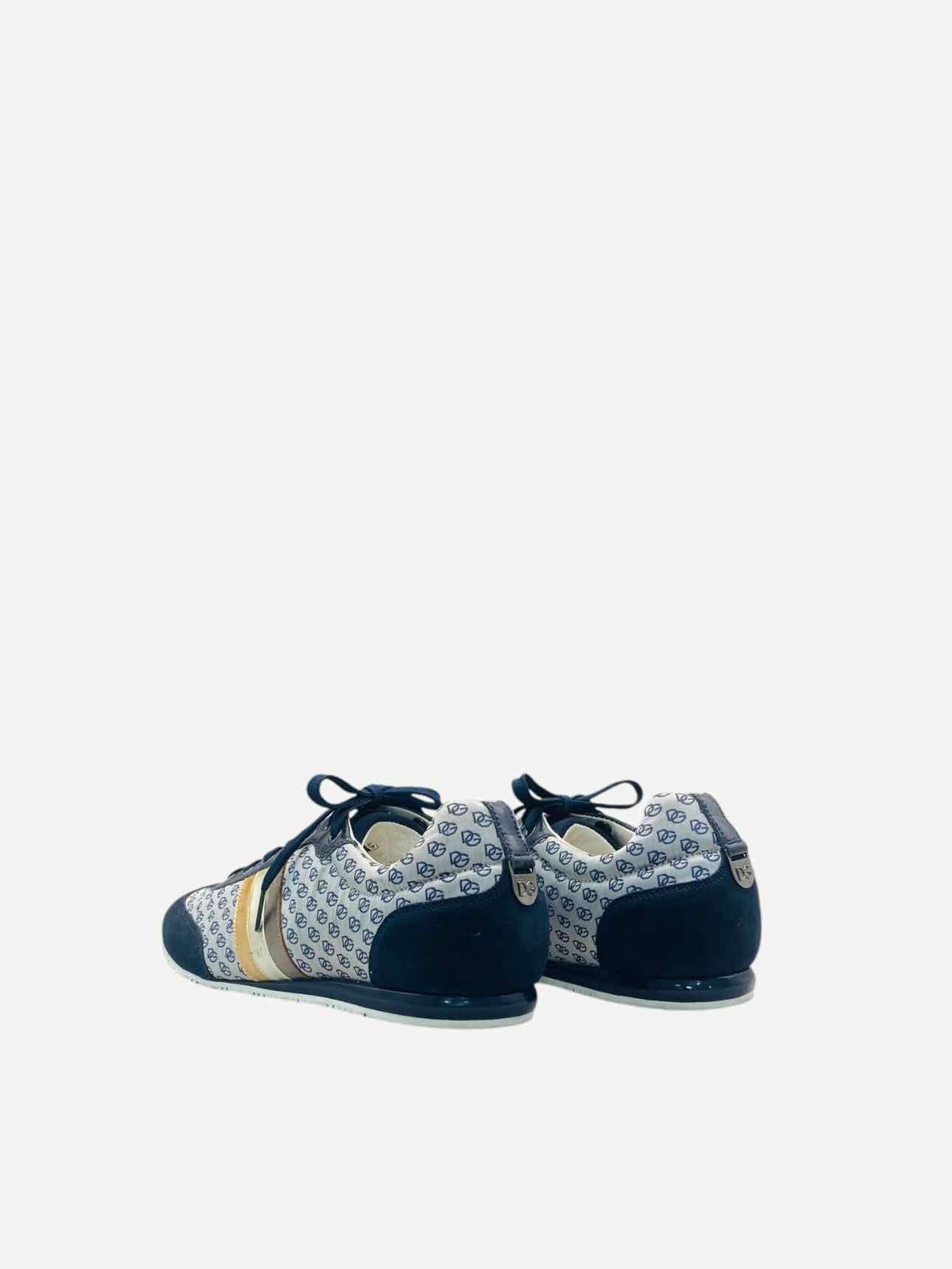 DOLCE & GABBANA Light Blue Monogram Size EU 42 Sneakers