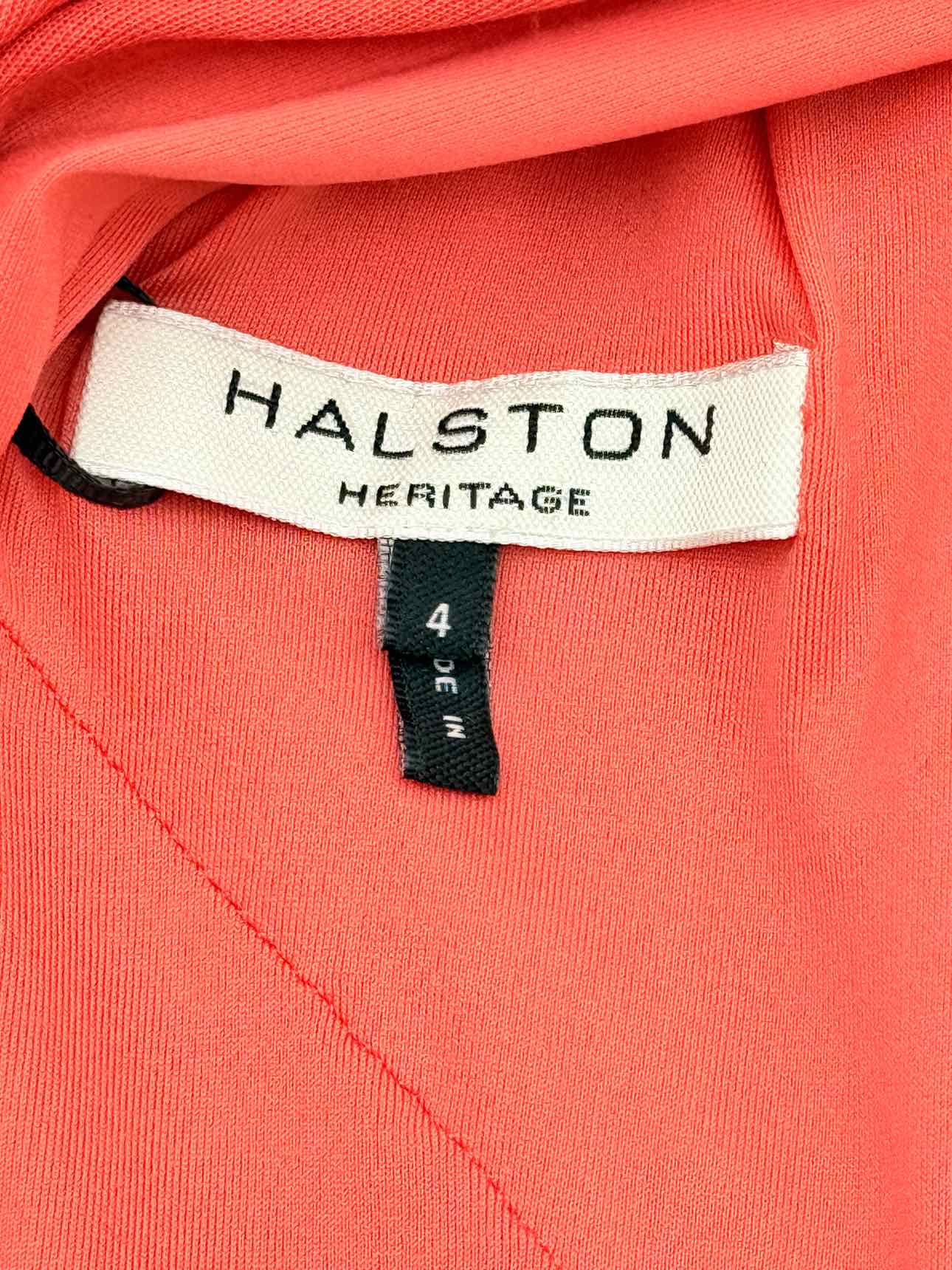 HALSTON Orange Size US 4 Long Dress