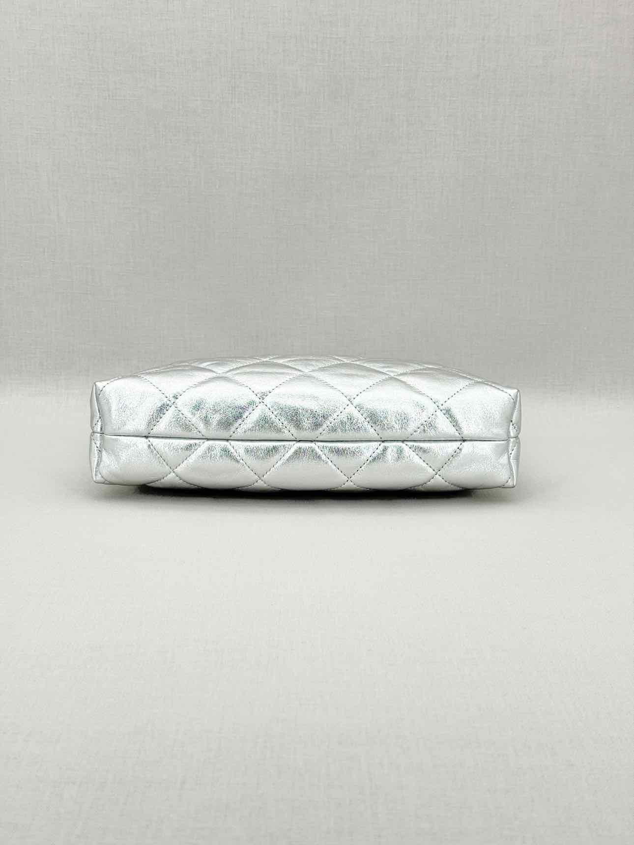 CHANEL Metallic Silver Hobo bag