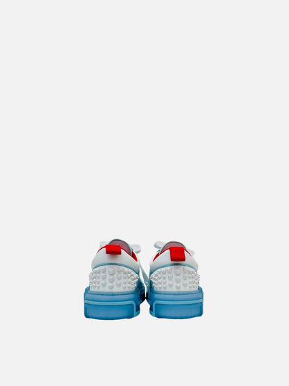 CHRISTIAN LOUBOUTIN Blue & White Sneakers 40