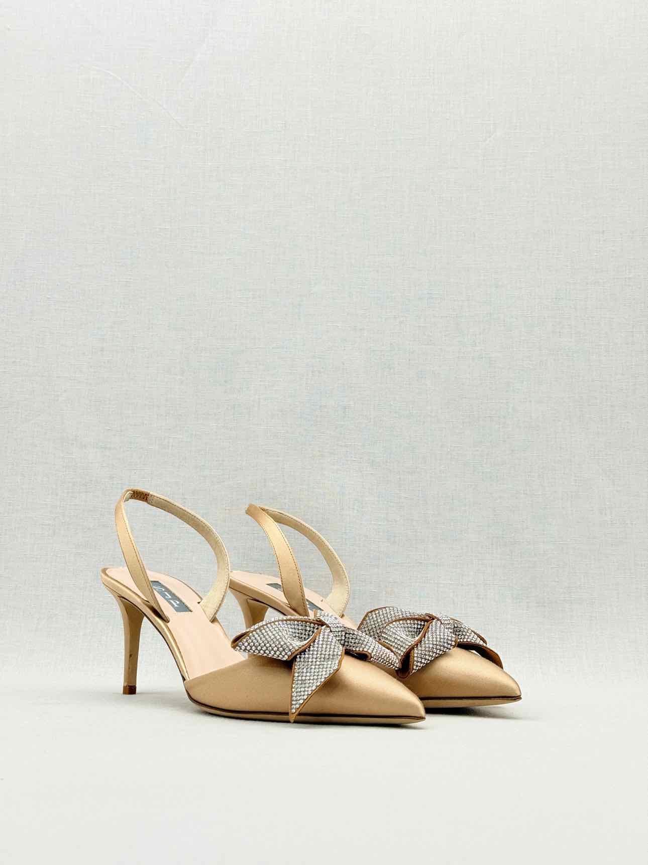 SJP Emmanuel Gold Size EU 39 Slingbacks