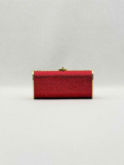 JUDITH LEIBER Minaudière Red Clutch