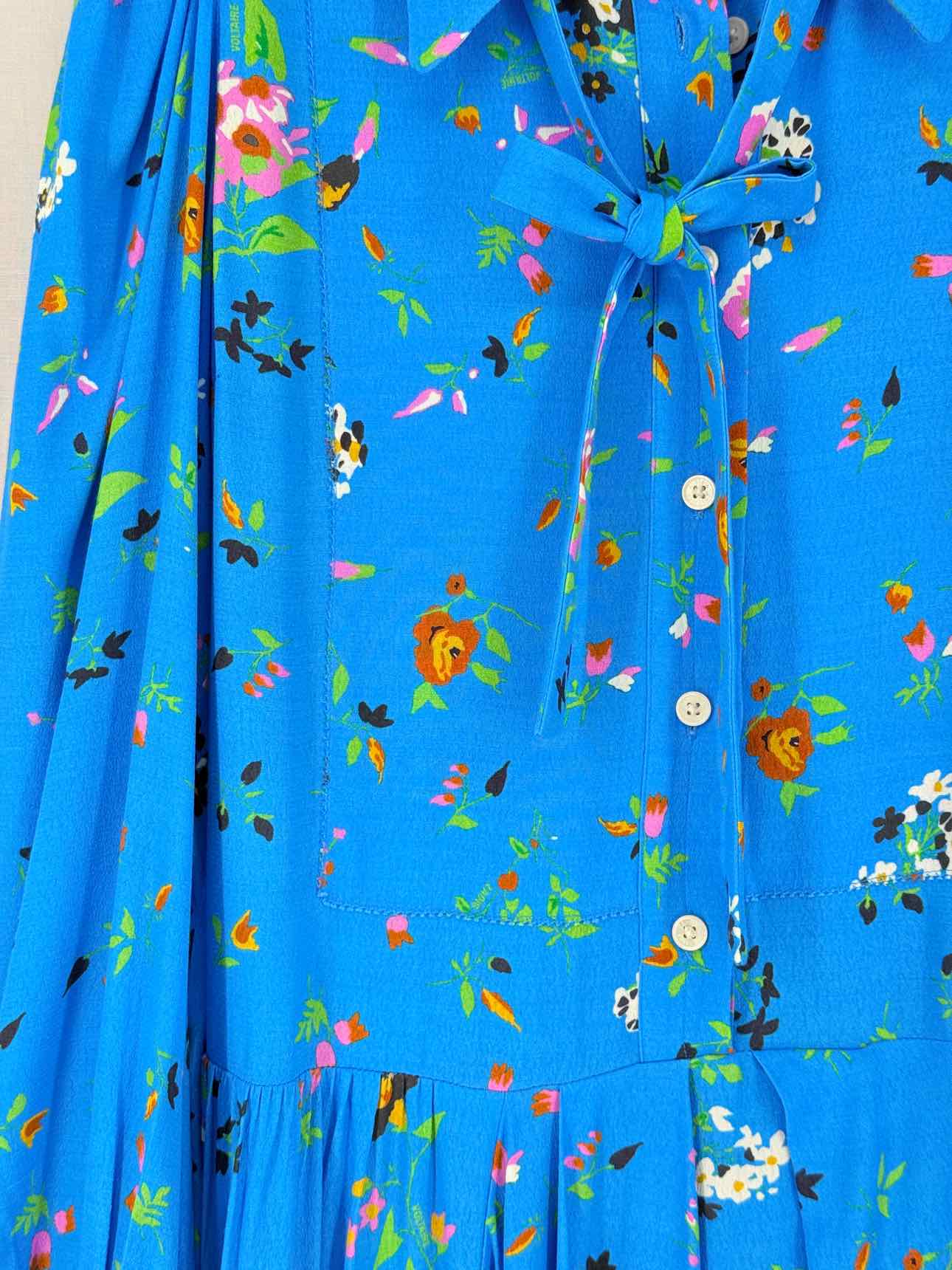 ZADIG & VOLTAIRE Ruselia Blue Size XSmall Midi Dress