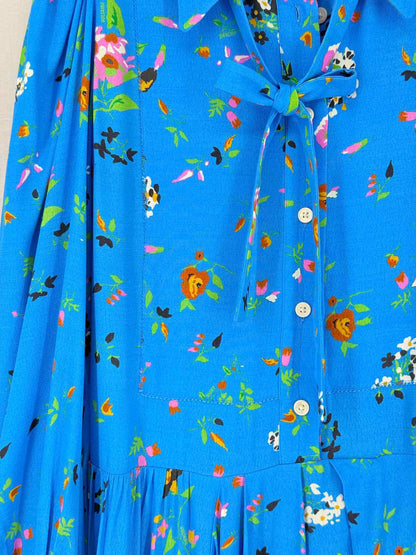 ZADIG & VOLTAIRE Ruselia Blue Size XSmall Midi Dress