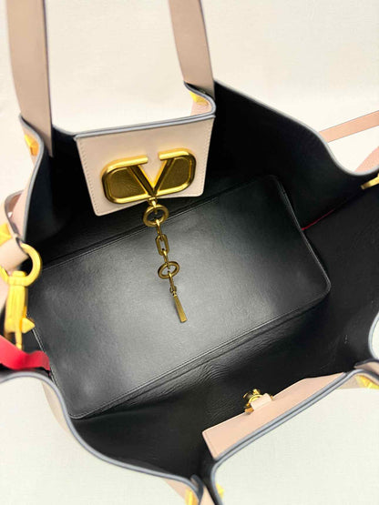 VALENTINO GARAVANI VLogo Escape Pink Tote Bag