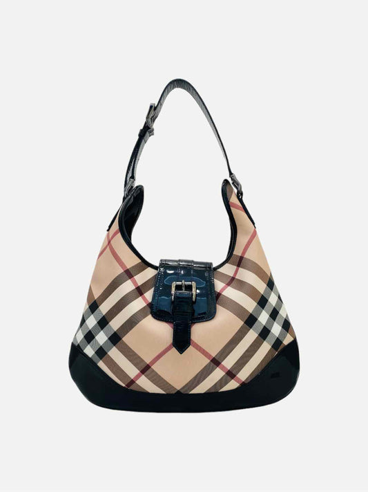 BURBERRY Brooke Beige & Black Nova Check Hobo bag