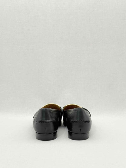 BOTTEGA VENETA Black & Beige Woven Size EU 39 Loafers