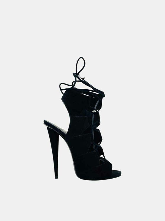GUISEPPE ZANOTTI Black Size EU 38 Heeled Sandals