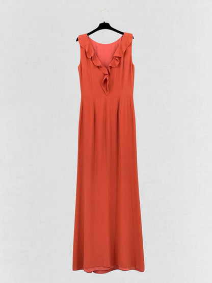 FENDI Rusty Orange Size US 8 Long Dress
