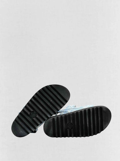 LOUIS VUITTON Paseo Blue Monogram Size EU 35 Sandals