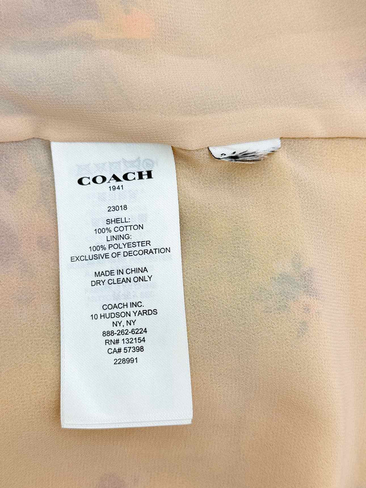 COACH Yellow Multicolor Size US 00 Midi Dress