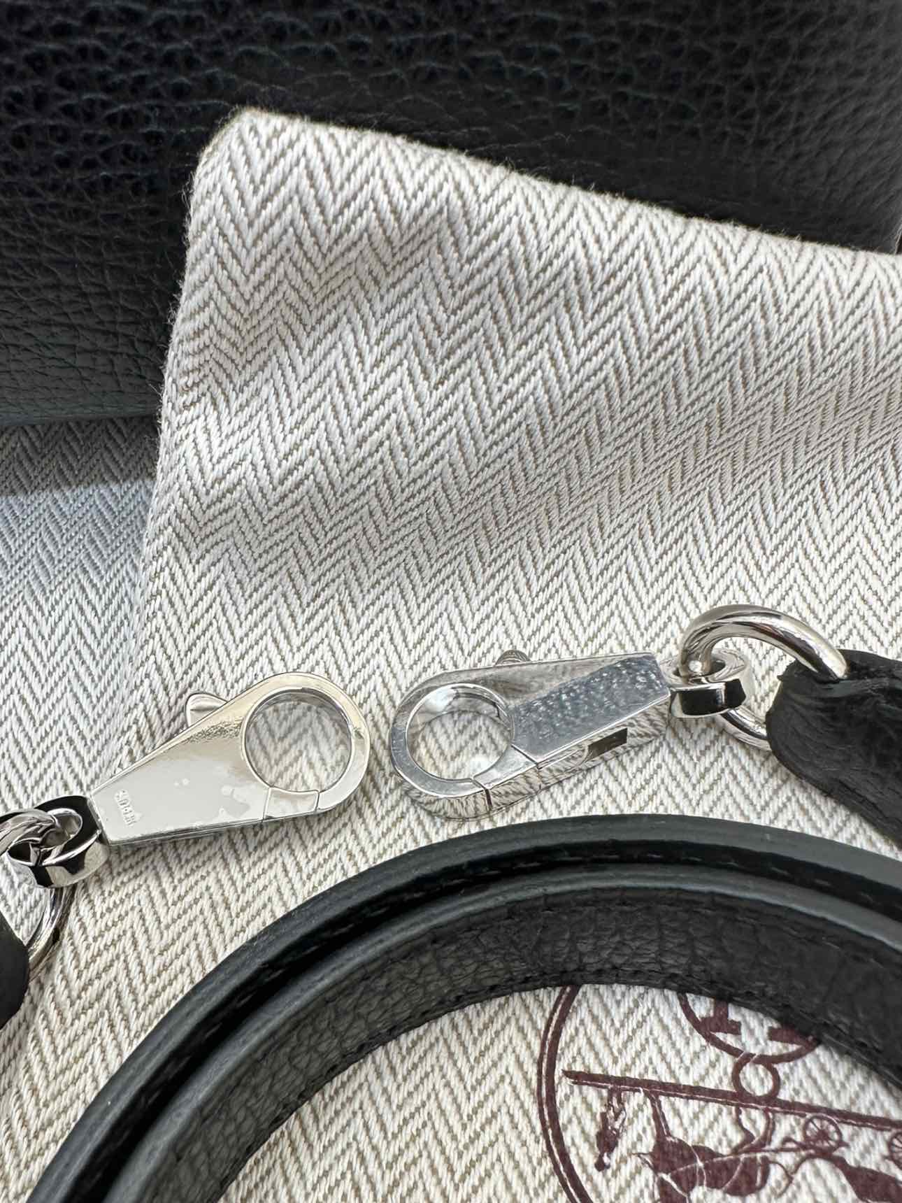 HERMES Kelly Black Top Handle