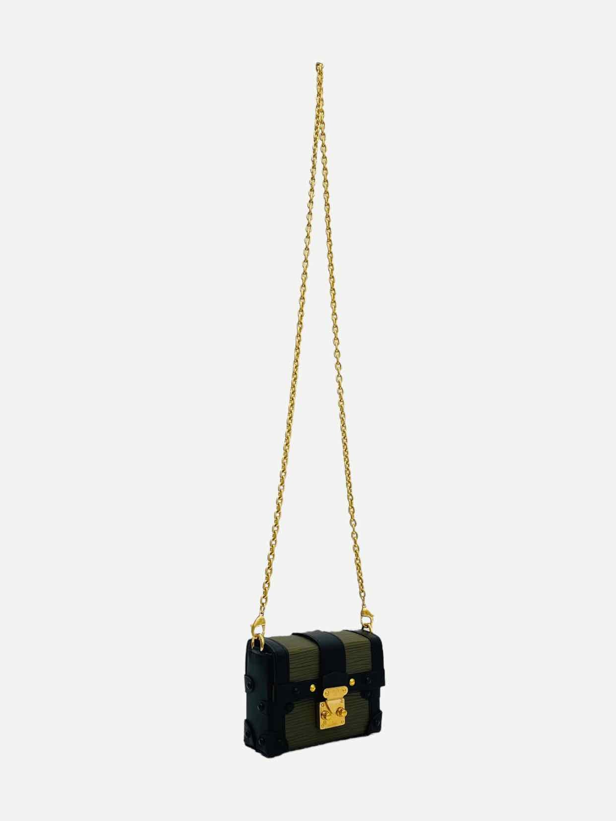 LOUIS VUITTON Green & Black Shoulder Bag