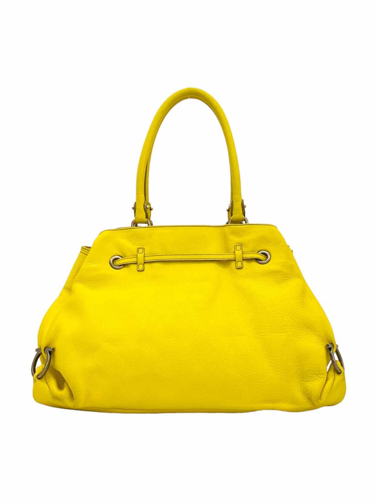 SALVATORE FERRAGAMO Gancini Yellow Tote Bag