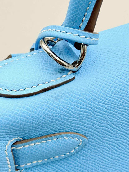 HERMES Kelly Sellier Bleu Du Nord Top Handle