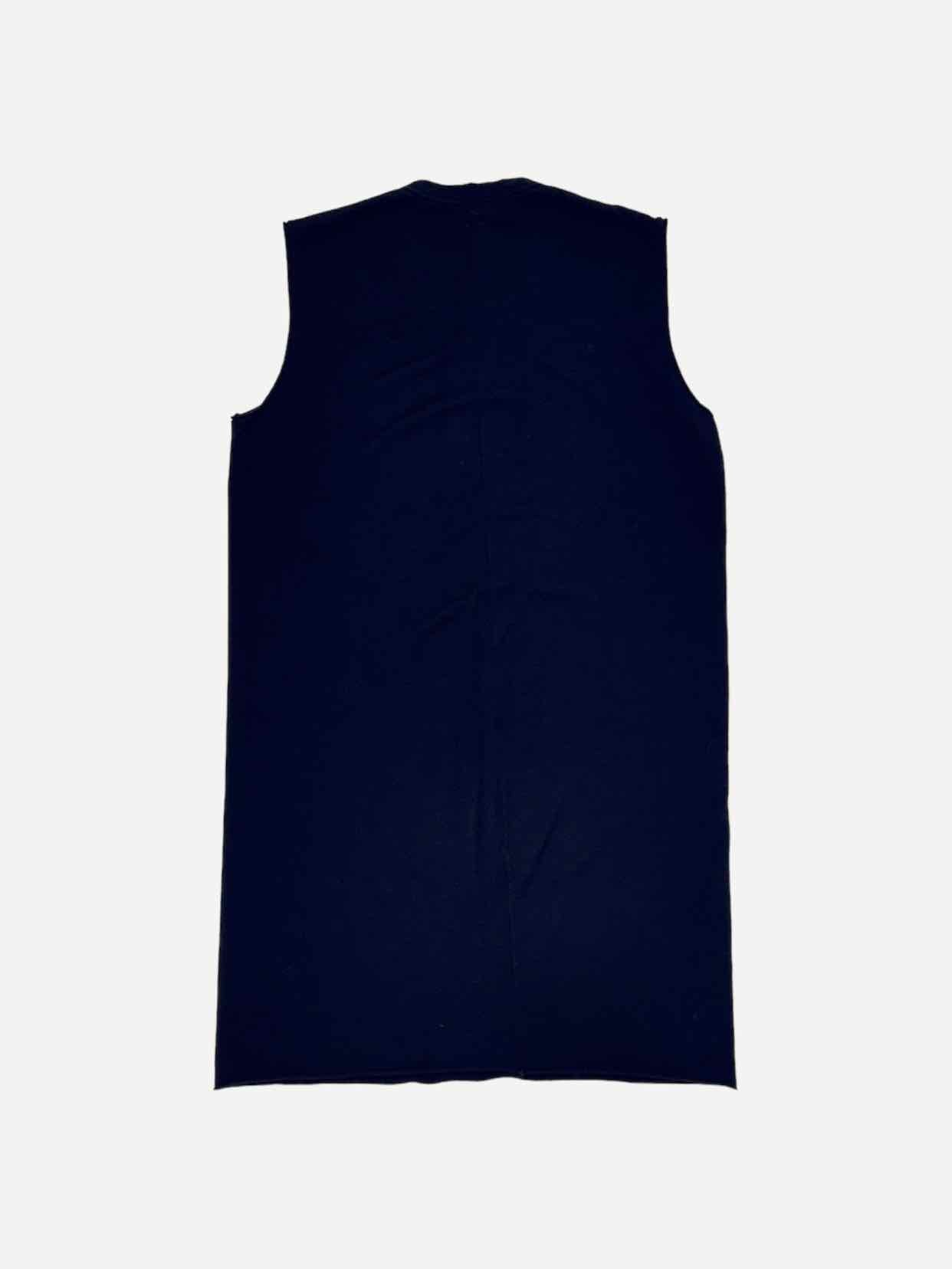 RICK OWENS Sleeveless Blue T-Shirt Dress