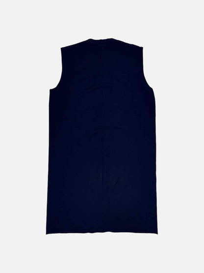 RICK OWENS Sleeveless Blue T-Shirt Dress