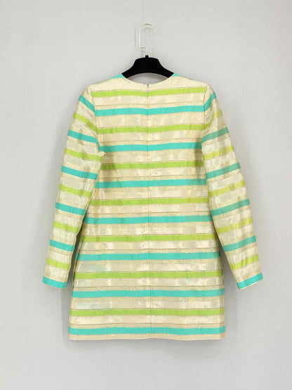 PAUL & JOE Gold Multicolor Size US 4 Short Dress