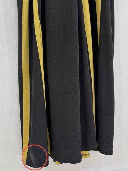 ISSA LONDON Black & Yellow Size US 10 Long Dress