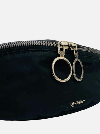 OFF-WHITE Nylon Black & Yellow Belt Bag