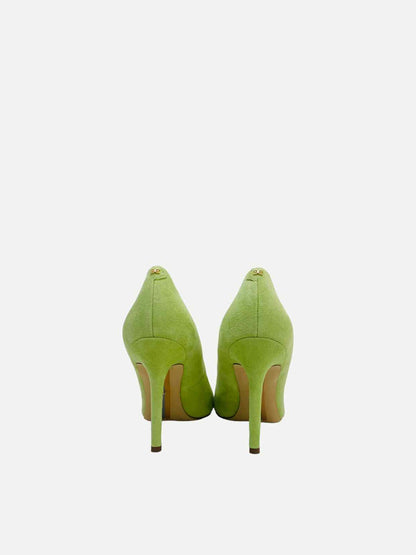 SAM EDELMAN Pointed Toe Green Pumps 38