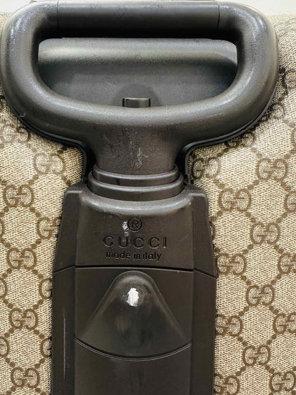 GUCCI GG Supreme Beige Rolling Luggage