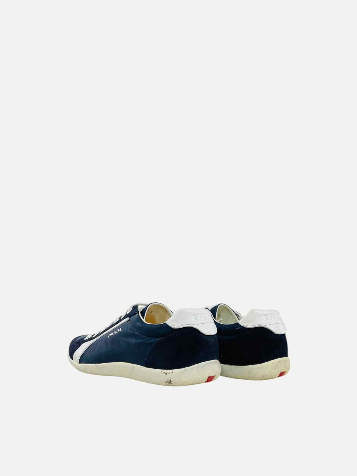 PRADA Low Top Blue & Black Size EU 42 Sneakers