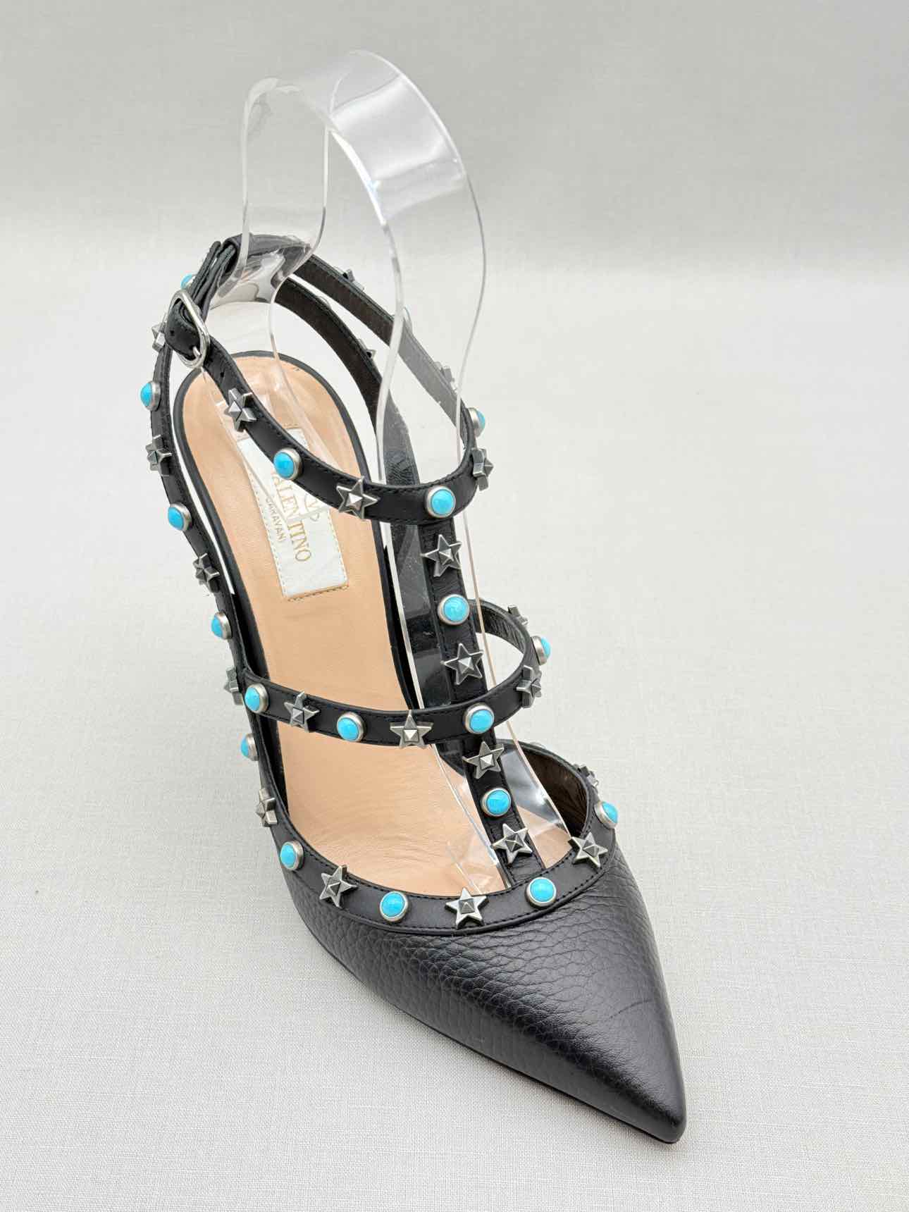 VALENTINO Rockstud Black Size EU 39.5 Pumps