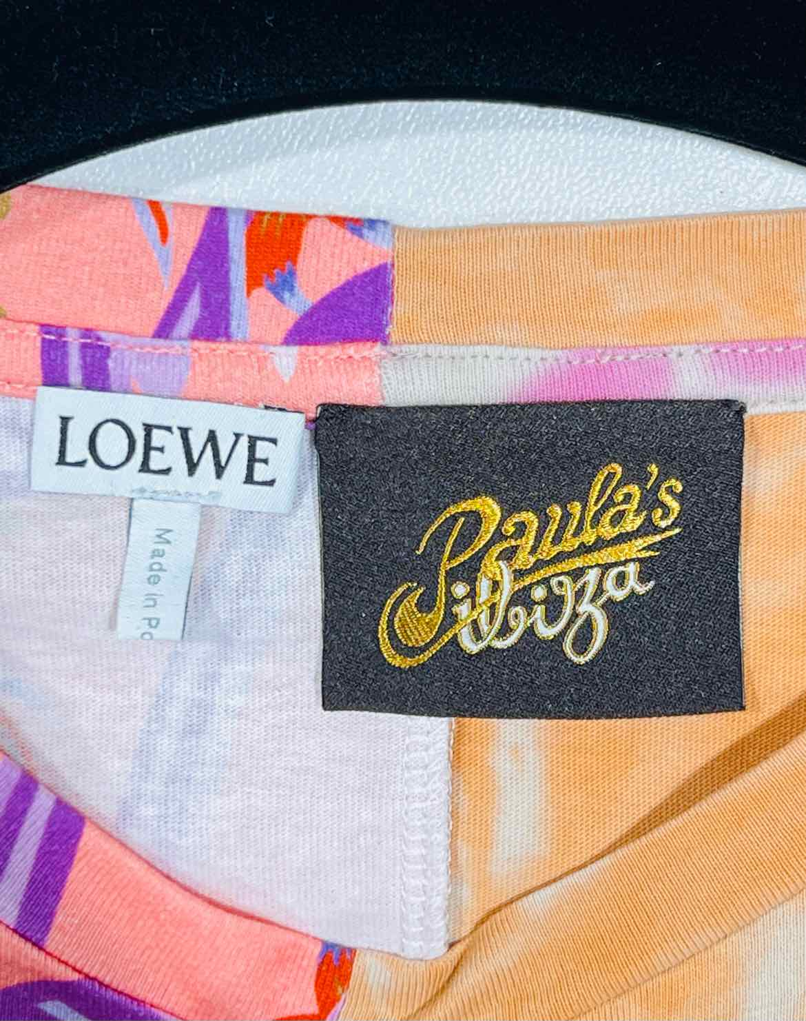 LOEWE Tie Dye Pink Multicolor Size XSmall T-shirt