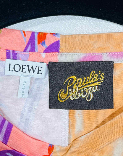 LOEWE Tie Dye Pink Multicolor Size XSmall T-shirt