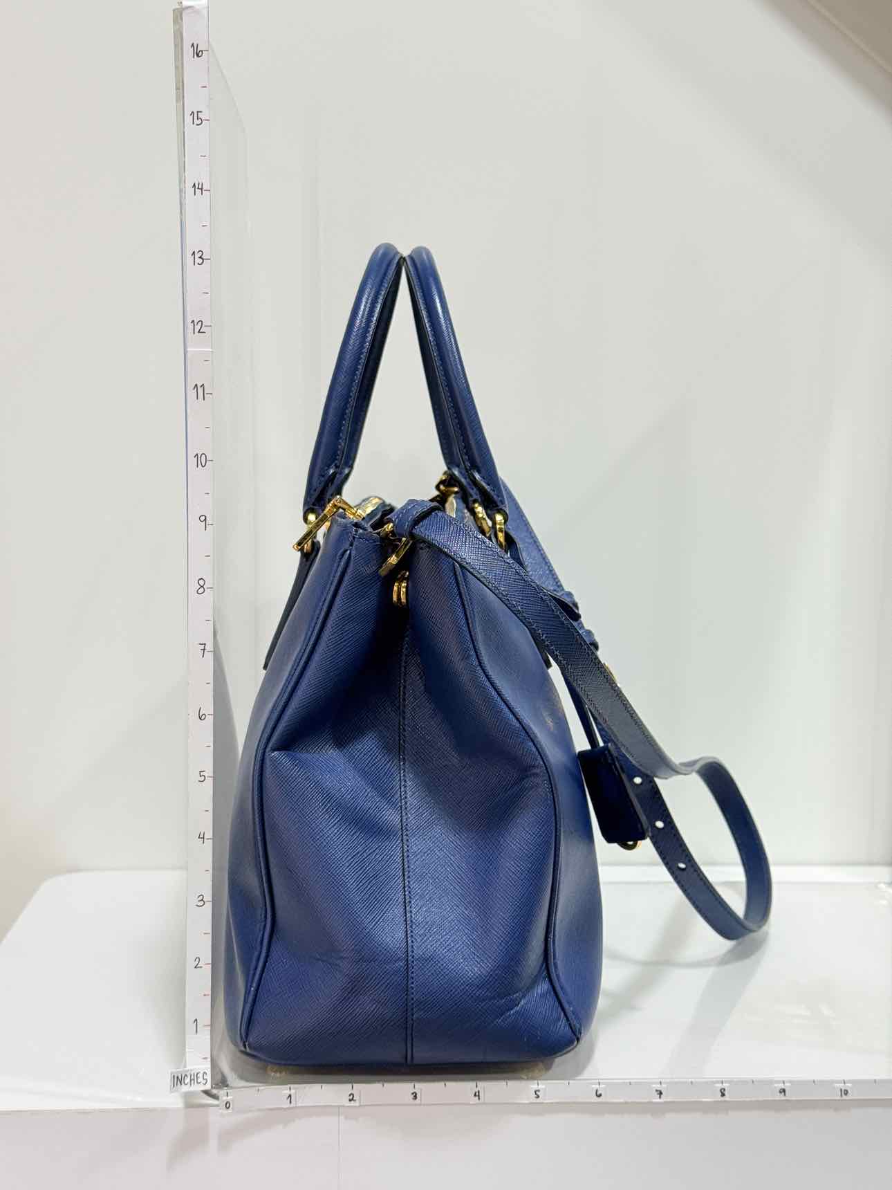 PRADA Lux Galleria Blue Tote Bag