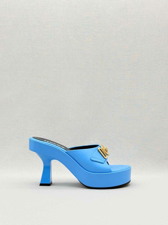 VERSACE Medusa Biggie Blue Size EU 37 Mules