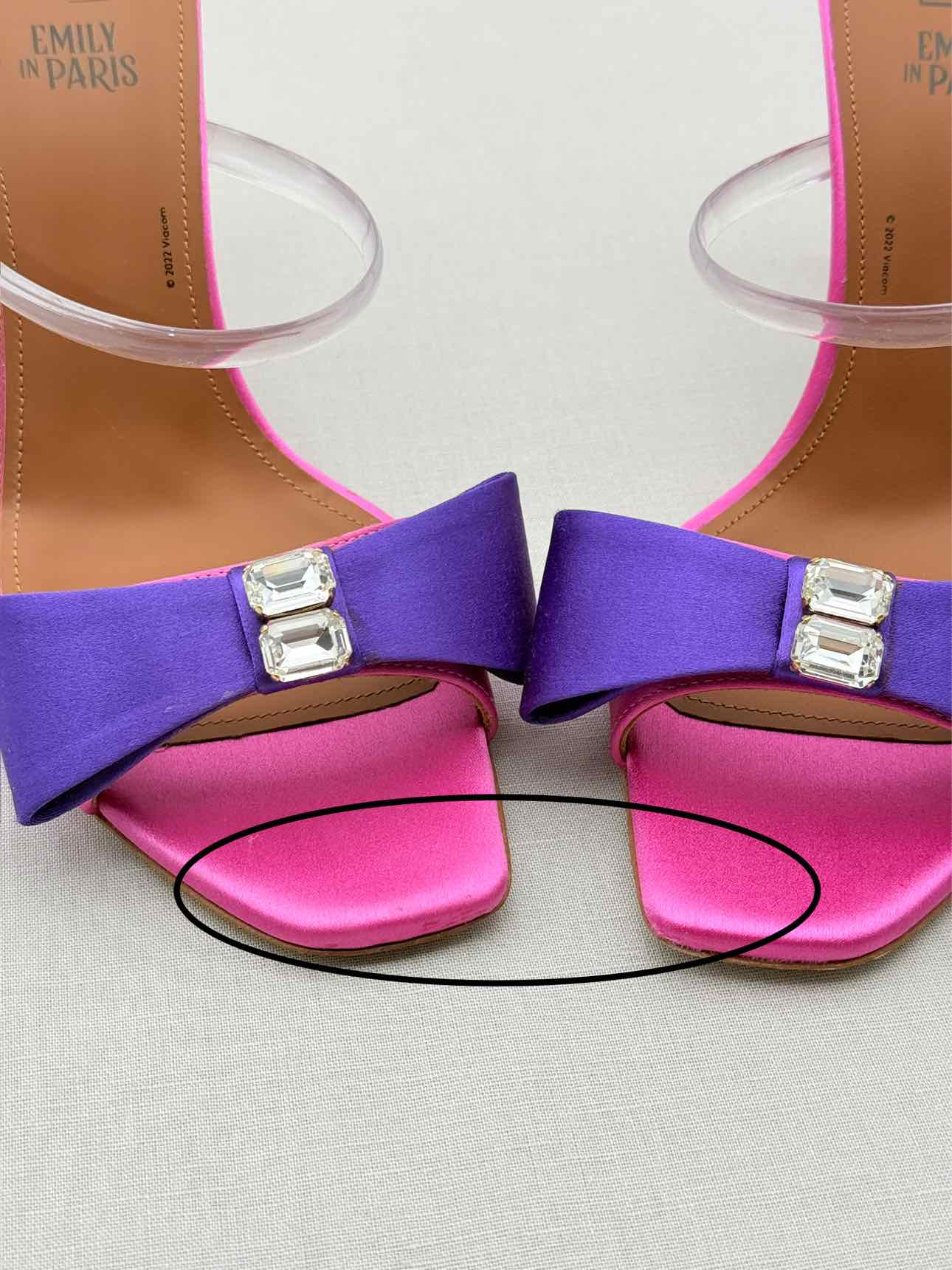 MALONE SOULIERS EA7 Purple & Pink Size EU 37.5 Mules