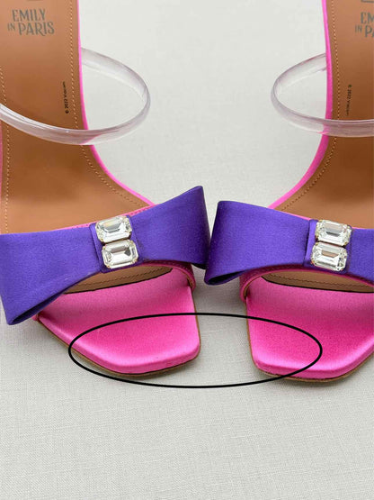 MALONE SOULIERS EA7 Purple & Pink Size EU 37.5 Mules
