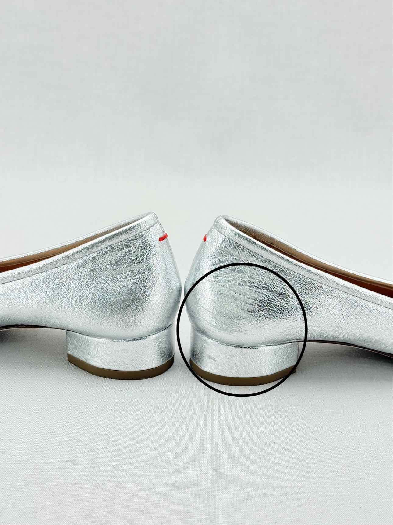 AEYDE Metallic Silver Size EU 35.5 Ballerinas