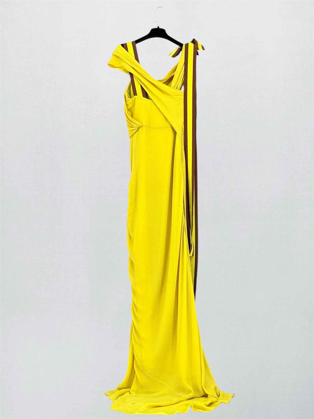 CAROLINA HERRERA Yellow Size US 4 Long Dress