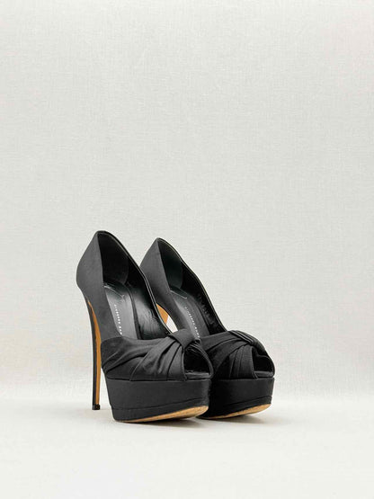 GIUSEPPE ZANOTTI Black Size EU 37.5 Open toe