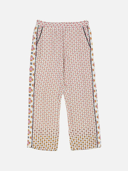 MAJE Straight White Multicolor Printed Pants