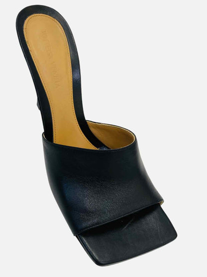 BOTTEGA VENETA Stretch Black Mules 39